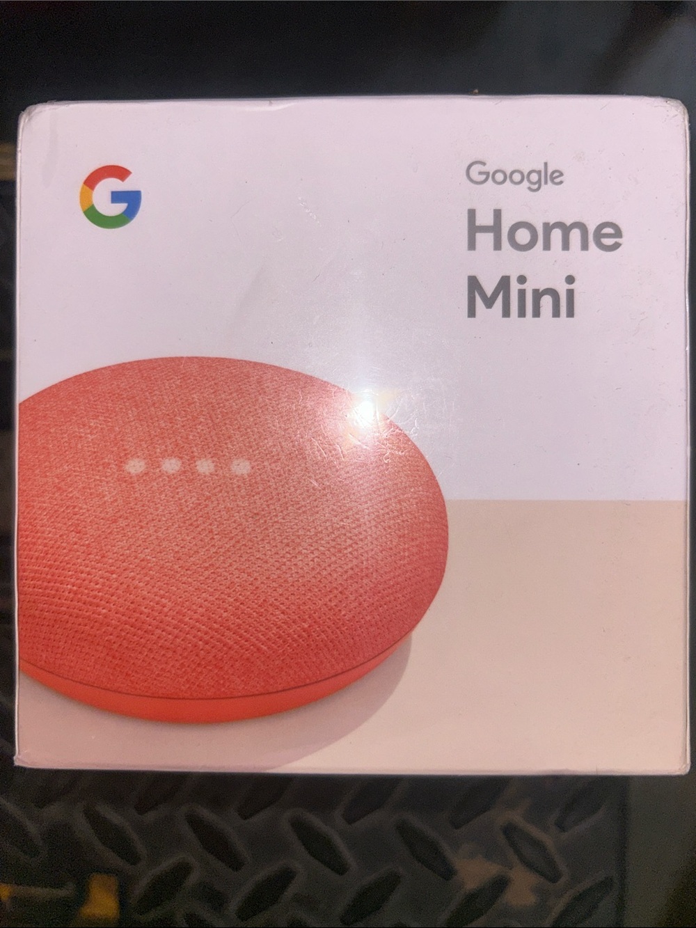 Google Home Mini in Coral Pink-NEW IN BOX